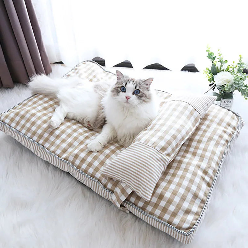 Pet Dog Bed Soft Lounger Pet Bed House for Dogs Cats Cozy Sleeping Sofa Warm Puppy Kennel Mat Cat Mattress Pet Supplies-0