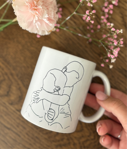 Caneca de Cerâmica Personalizada - 325ml Branca