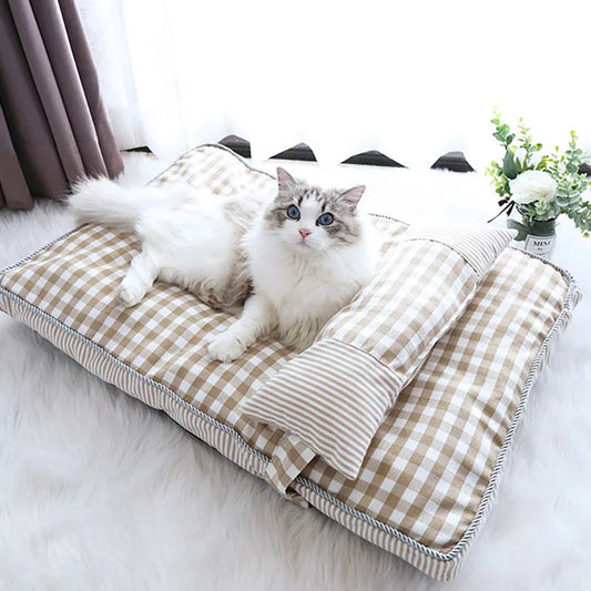 Pet Dog Bed Soft Lounger Pet Bed House for Dogs Cats Cozy Sleeping Sofa Warm Puppy Kennel Mat Cat Mattress Pet Supplies-0